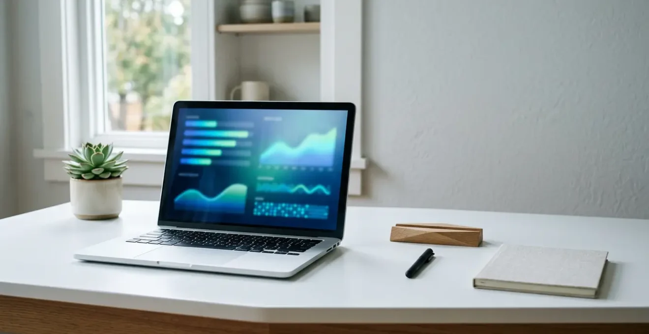 Professionelles digitales Marketing-Dashboard zeigt Google Ads Kampagnen Performance mit Lead-Generierung Metriken
