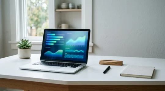 Professionelles digitales Marketing-Dashboard zeigt Google Ads Kampagnen Performance mit Lead-Generierung Metriken